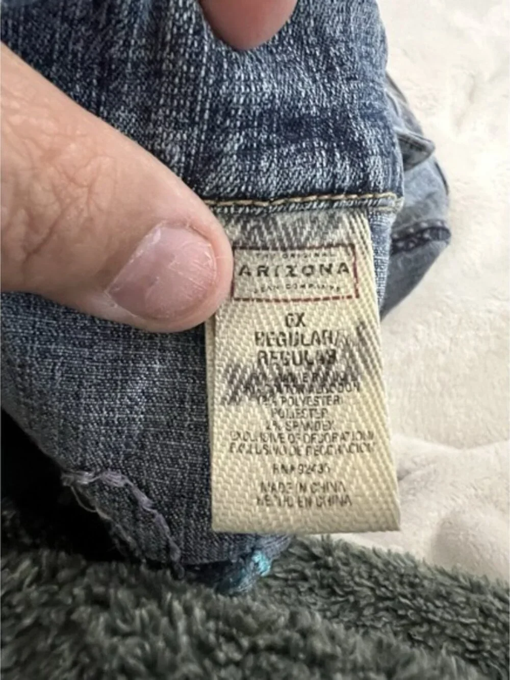 The Origial Arizona‎ Jean Company Girl Denim Jacket Size 6X Pre Own